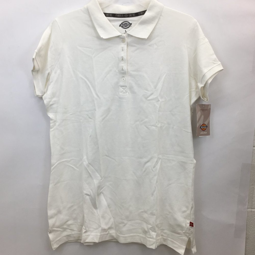 Women's Solid Pique Short Sleeve Polo Shirt